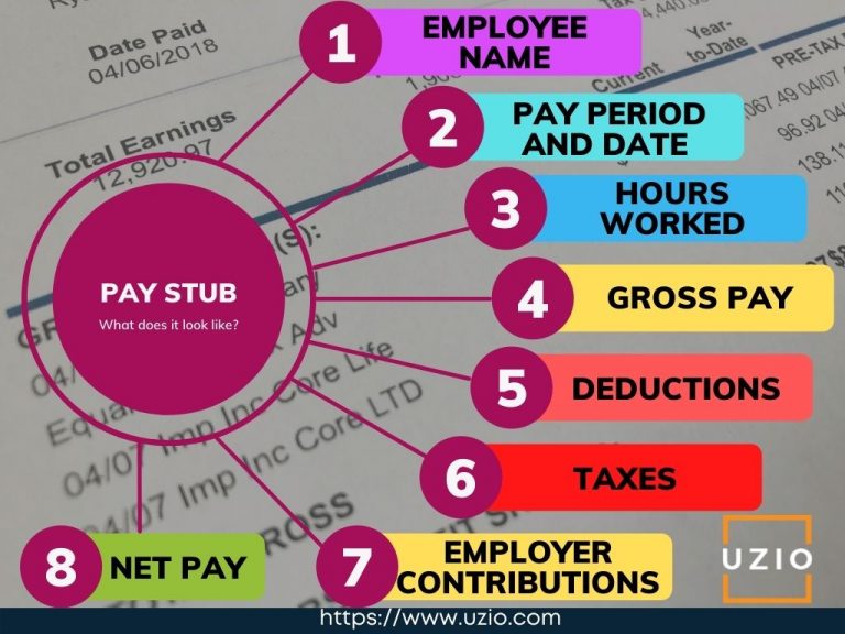 Pay stub What does it look like